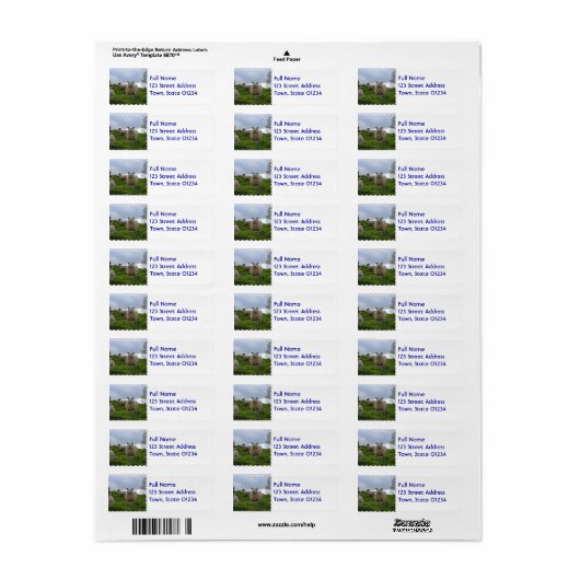 Étiquette Pâturage (Feuille entière)