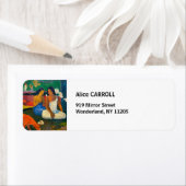 Étiquette Paul Gauguin - Arearea / Le Chien Rouge (En situation)