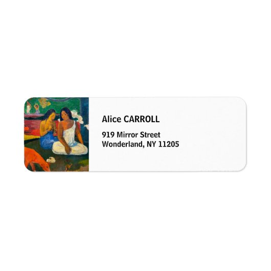 Étiquette Paul Gauguin - Arearea / Le Chien Rouge (Devant)