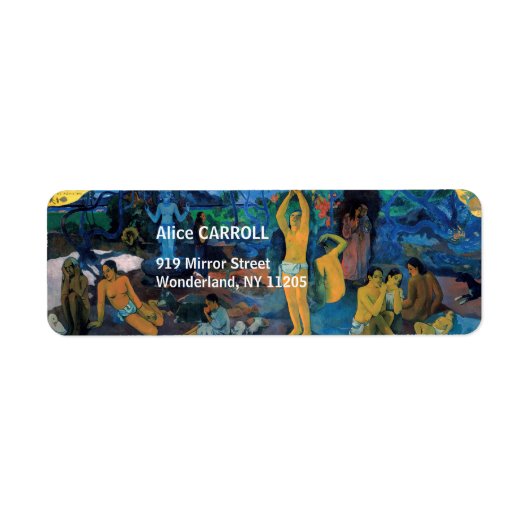 Étiquette Paul Gauguin - D'où venons-nous ? (Devant)