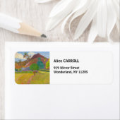 Étiquette Paul Gauguin - Paysage tahitien (En situation)