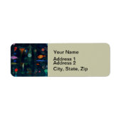 Étiquette Paul Klee Fish Magic Peinture Abstraite Art graphi (Devant)