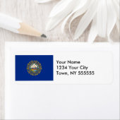 Étiquette Pavillon d'État du New Hampshire (En situation)