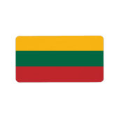 Étiquette pavillon lituanien (Devant)