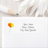 Étiquette Pavot CA (En situation)