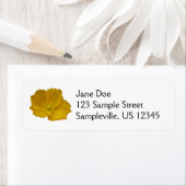 Étiquette Pavot jaune Fleur sauvage de l'Alaska Floral (En situation)