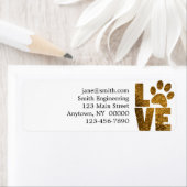 Étiquette Paw Love (En situation)