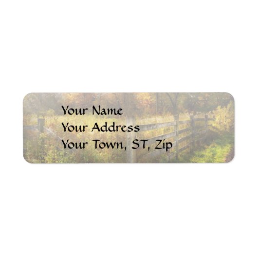 Étiquette Pays - Automne (Devant)