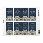 Étiquette Pays Denim & Ivory Lace Mariage Mini Vin (Feuille entière)