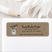 Étiquette Pays Primitive Americana bougies et drapeau Kraft (En situation)