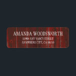 Étiquette Pays Rustic Red Grange bois Noisettes de mariage<br><div class="desc">Pays Rustic Red Grange bois mariage étiquettes - correspondent à la collection trouvée ci-dessous. Le design se compose d'une texture rustique en bois de grange rouge rustique.</div>