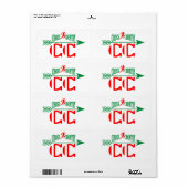 Étiquette Pays transnationaux (Feuille entière)