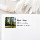 Étiquette Paysage du marais Cypress (En situation)