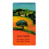 ÉTIQUETTE PAYSAGE TOSCANE (Devant)