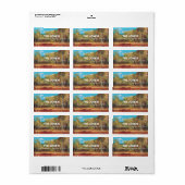 Étiquette paysager coloré (Feuille entière)