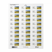 Étiquette Paysages de campagne et routes de campagne pittore (Feuille entière)