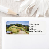 Étiquette Paysages de campagne et routes de campagne pittore (En situation)