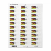 Étiquette Paysages de campagne terrain ferme grange silo. (Feuille entière)