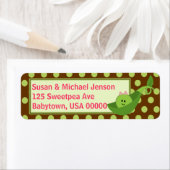 Étiquette Pea in a Pod Girl Adresse de retour Label (En situation)