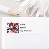 Étiquette Peace Love Cure 2 Diabète (En situation)