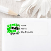 Étiquette Peace Love Cure Lymphoma (En situation)