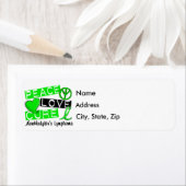 Étiquette Peace Love Cure Non-Hodgkin's Lymphoma (En situation)