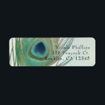 Étiquette Peacock Feather Boho Chic Watercolor Invitation<br><div class="desc">Peacock Feather Boho Chic Watercolor Invitation Étiquettes. Customisez avec tout texte. Éléments correspondants disponibles.</div>