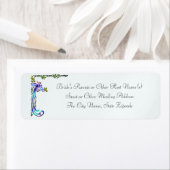 Étiquette Peacocks de l'artisan (étiquettes d'adresse de ret (En situation)