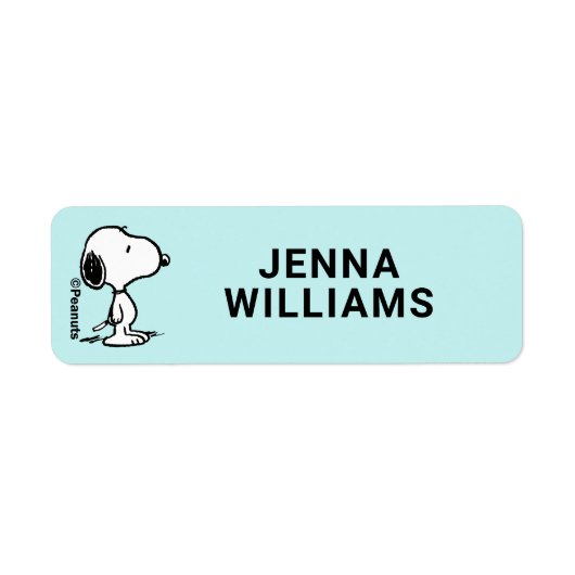 Étiquette Peanuts | Snoopy (Devant)