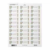 Étiquette Pearl, Starfish et Dollar de sable sur Lace (Feuille entière)