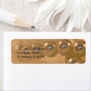 Étiquette Pearles torsadées Adresse de retour