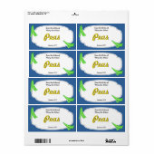 Étiquette Peas Canning (Feuille entière)