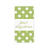 Étiquette Peas Dans Un Baby shower Jumeaux De Pod Wrapper Ca (Devant)