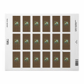 Étiquette Pêche à la retraite Chocolat Mini Candy Wrapper (Feuille entière)