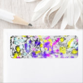 Étiquette peindre éclat et goutte (En situation)