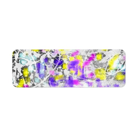 Étiquette peindre éclat et goutte (Devant)