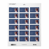 Étiquette Peinture à l'aquarelle de Chien Taureau (Feuille entière)