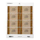 Étiquette Peinture à l'huile Look Leopard Spots (Feuille entière)