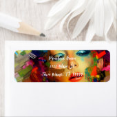 Étiquette Peinture couleur femme (En situation)