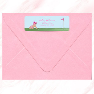 Étiquette Peinture de bébé fille de golf Douce Caddy Baby Sh