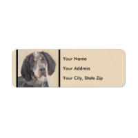 Peinture de linge bluetick - mignon chien original