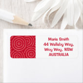 Étiquette Peinture en ligne autochtone (En situation)