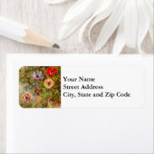 Étiquette Peinture impressionniste florale - Claude Monet (En situation)