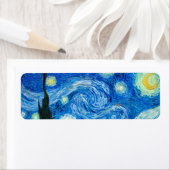 Étiquette Peinture Nocturne Starry Par Le Peintre Vincent Va (En situation)