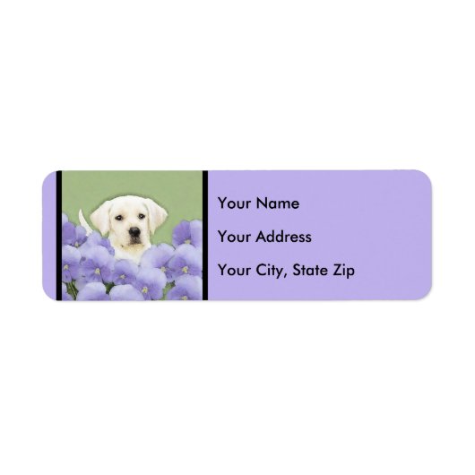 Étiquette Peinture originale de Chien par un récupérateur du (Devant)