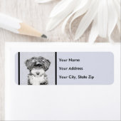 Étiquette Peinture Tibétaine Terrier - Cute Original Chien A (En situation)