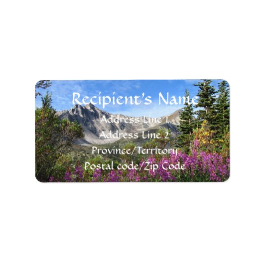 Étiquette Pelly Mountain Vista (Devant)