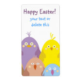 Étiquette peloton de Chicks (Devant)