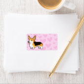Étiquette Pembroke Welsh Corgi Love (En situation)