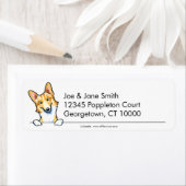 Étiquette Pembroke Welsh Corgi Propre et Simple (En situation)